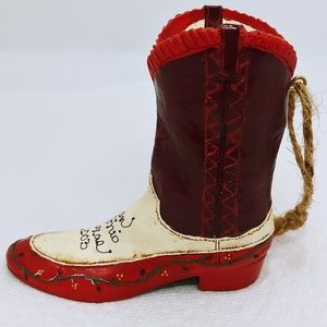 San Antonio Texas 2003 decorative porcelain boot